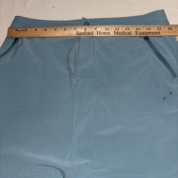 Title Nine Tennis Skirt‎ Womens Small Blue Lined Skort Built in Shorts  Sz4 - Picture 8 of 11